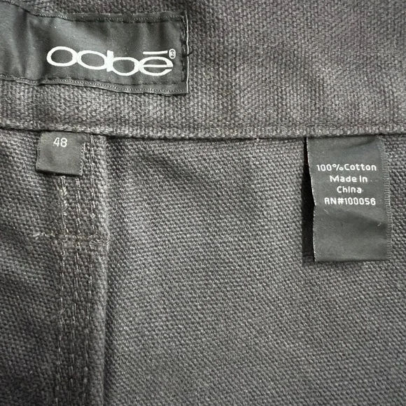 New Oobe Work Pants Men's Charcoal Gray 48 Cotton Carpenter Style Unhemmed - Picture 4 of 8